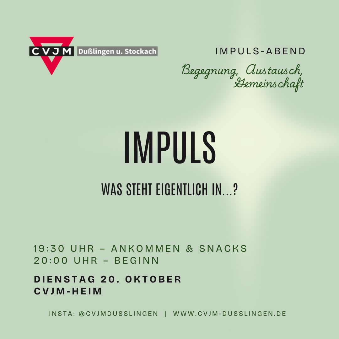 Impuls am 20. Oktober